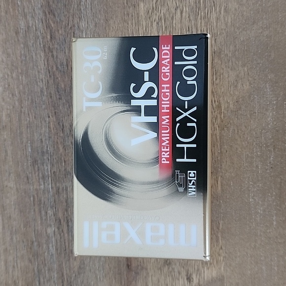 Maxell VHS-C HGX-GOLD TC-30 Blank Camcorder Videotapes – 4 Pack – NWT - Picture 2 of 6